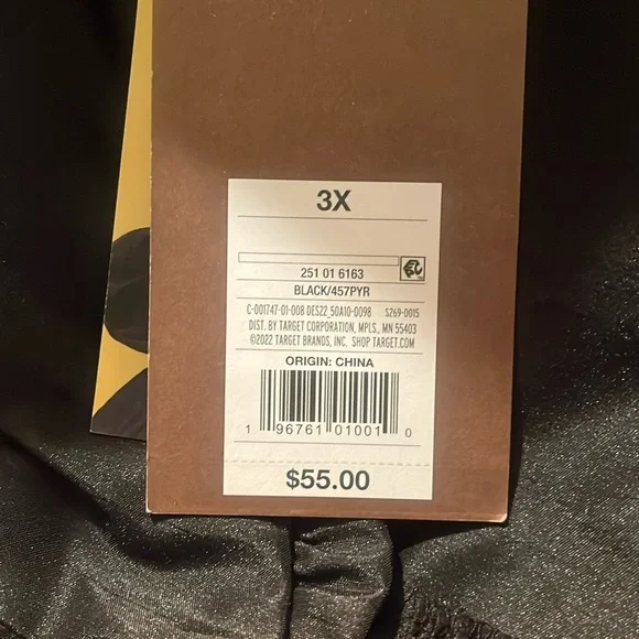 NWT - Kiki Vargas X Target  Black midi dress 3X - Picture 3 of 8